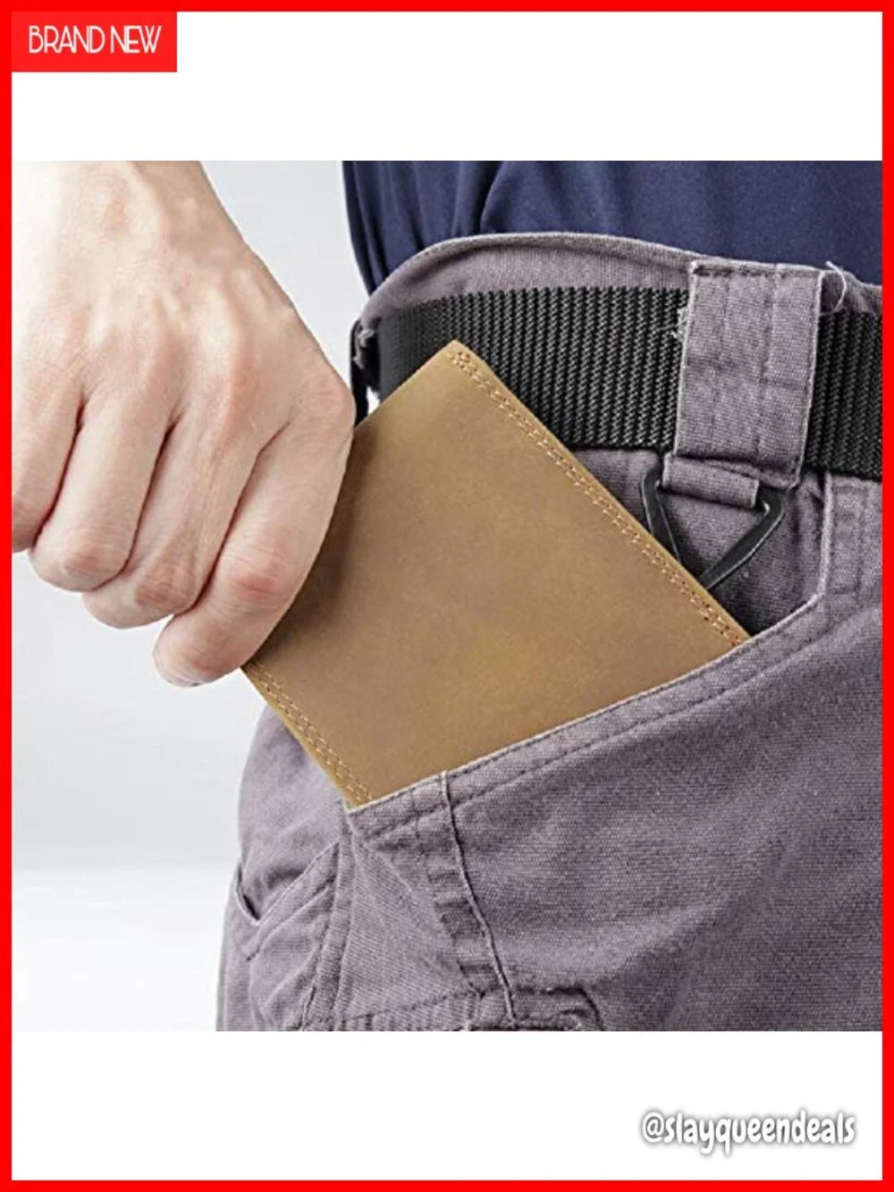 Customized Leather Front Pocket Wallet RFID Minimalist Credit Card Wallets